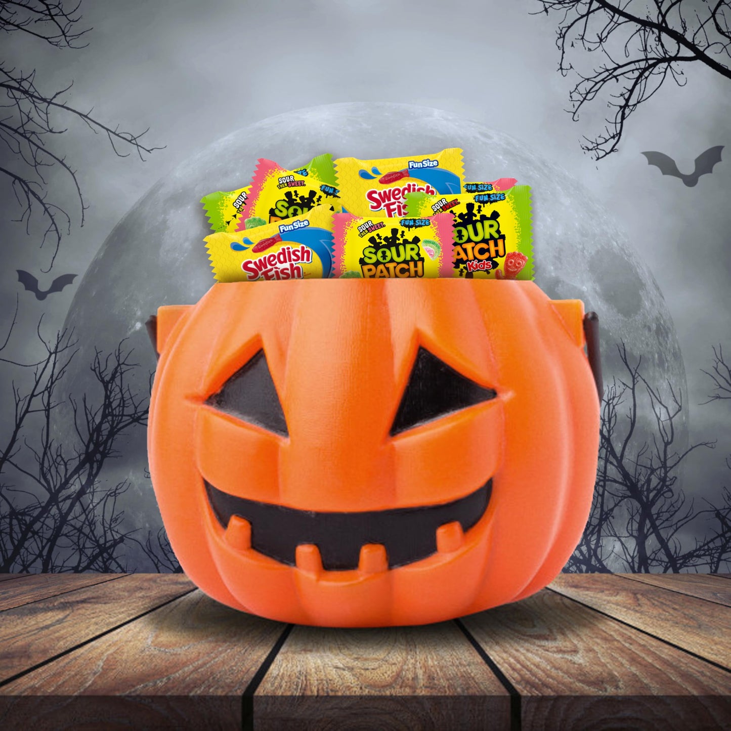 Sour Patch Kids Mini Soft & Chewy Halloween Candy Variety Pack, 80 Trick or Treat Bags, 36.332 OZ