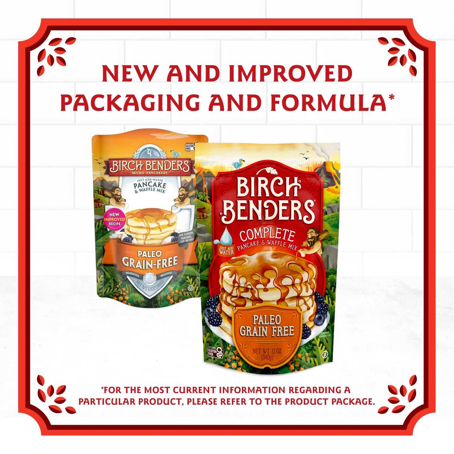 Birch Benders Paleo Pancake And Waffle Mix, 12 Oz (Pack Of 4)