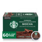 Starbucks Mocha Flavored K-Cup Coffee Pods, 100% Arabica, 60 Pods (6 Boxes)