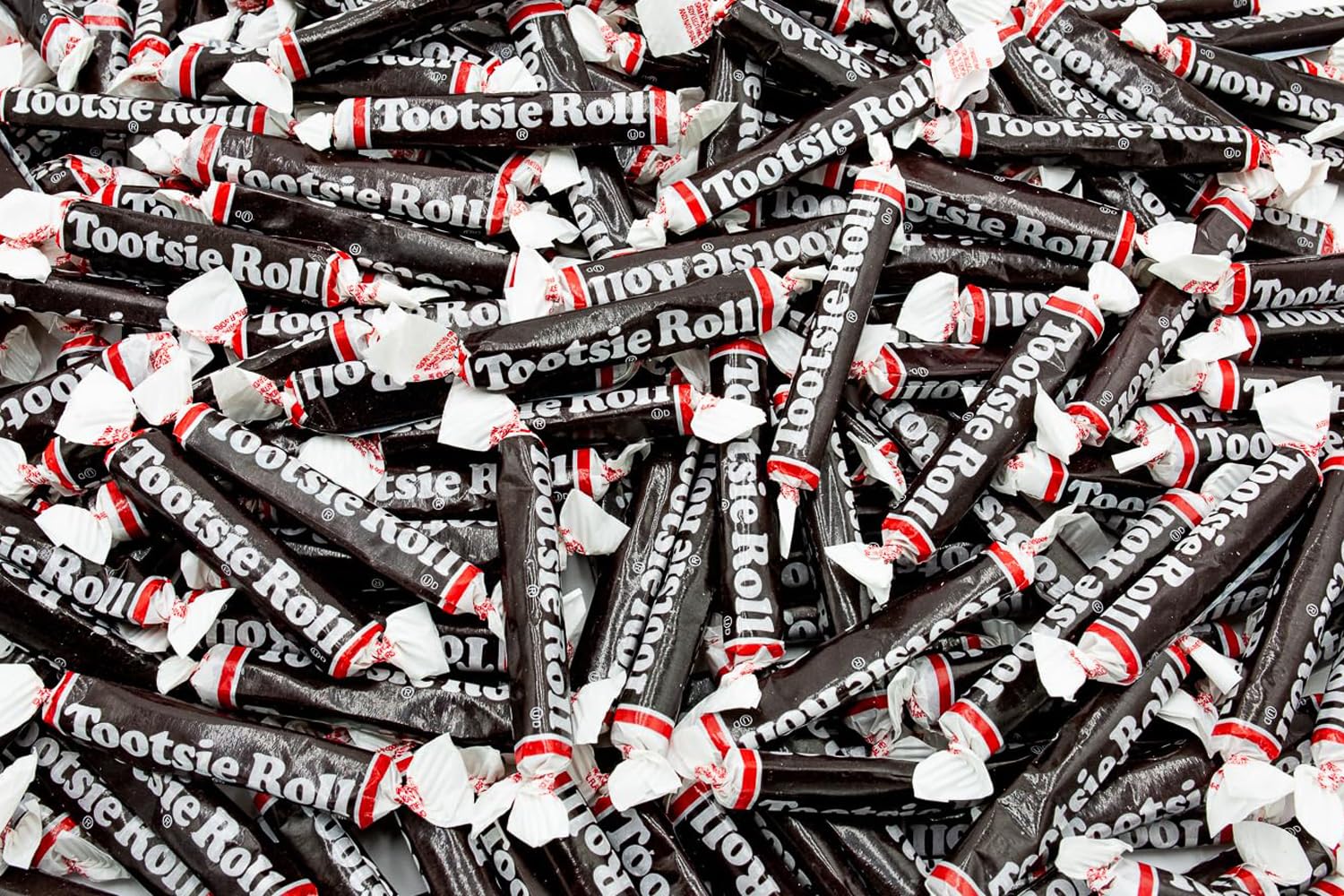 Tootsie Rolls Juniors Taffy Candy 2 Lb - Bulk Tootsie Rolls Candy Bag, Individually Wrapped, Gluten-Free Candy, Chocolate Chewy
