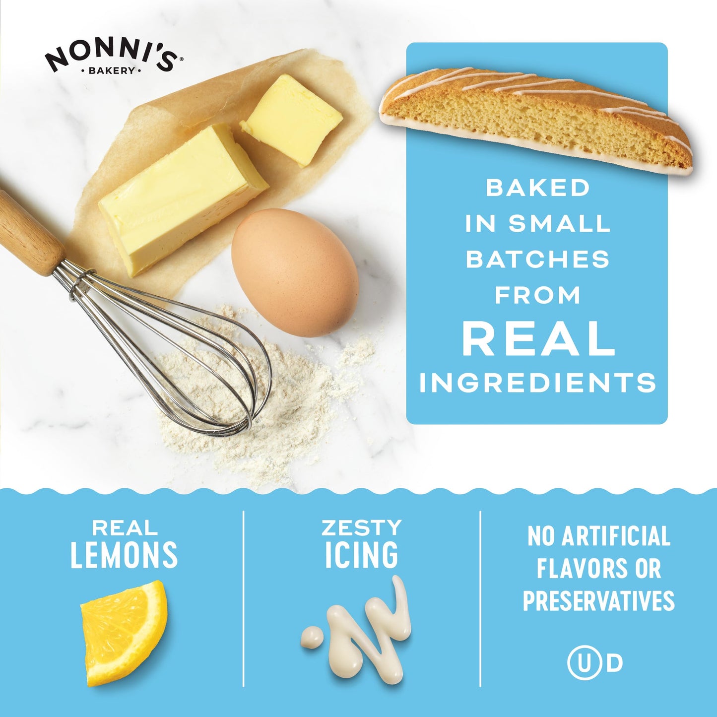 Nonnis Limoncello Biscotti Italian Cookies - 3 Boxes Zesty Lemon Cookies - Biscotti Individually Wrapped Cookies - Limoncello I