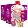 Happy Tot Organics Stage 4 Baby Food Pouches, Gluten Free, Vegan & Dairy Free Snack, Super Morning Fruit & Oat Blend, Bananas, D