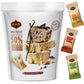 Halva Tahini Bar Mini Snacks - Assortment Of 18 Snack-Sized Halvah Pistachio, Vanilla, And Cocoa Bean Israeli Snacks - Vegan, Ko