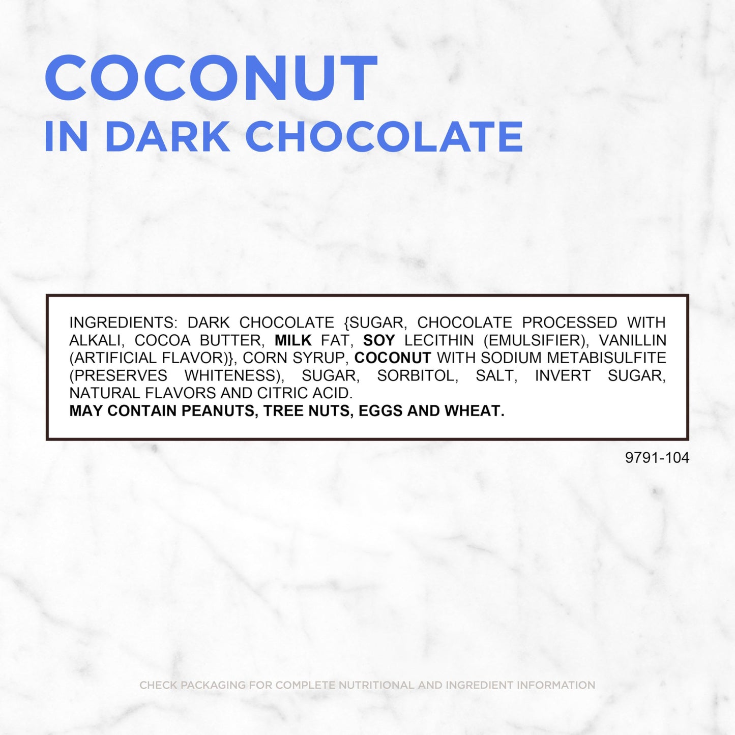 RUSSELL STOVER Dark Chocolate Coconut Candy Gift Bag, 6 oz.