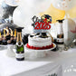 Gyufise 1 Pack Red Class Of 2025 Cake Topper Glitter Congrats Grad Cap Cake Pick 2025 Graduation Theme Party Cake Decorations