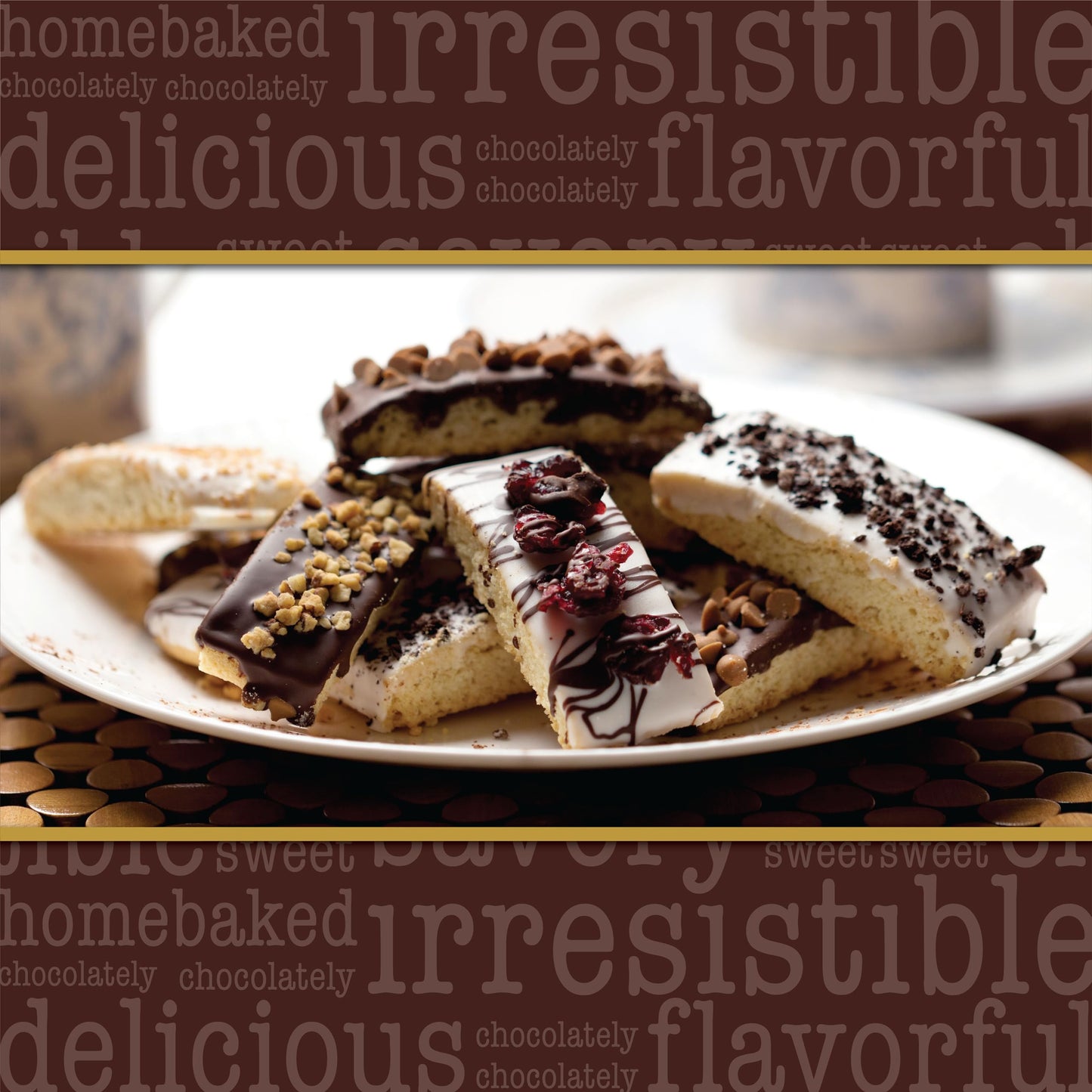 Barnetts Christmas Holiday Thanksgiving 5 Chocolate Biscotti Gift Box  Gourmet Cookie Baskets  Prime Food Delivery for Dad  Grandpa  Husband  Son