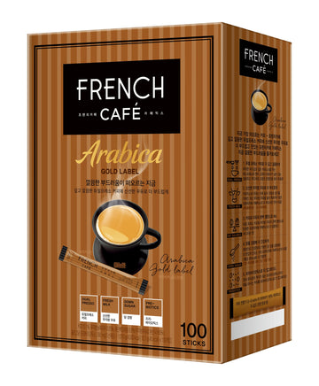 Namyang French Cafe Gold Label Instant Coffee Mix, 37.45 Oz, 100 Sticks - Premium Arabica Coffee for a Rich Flavor Experience