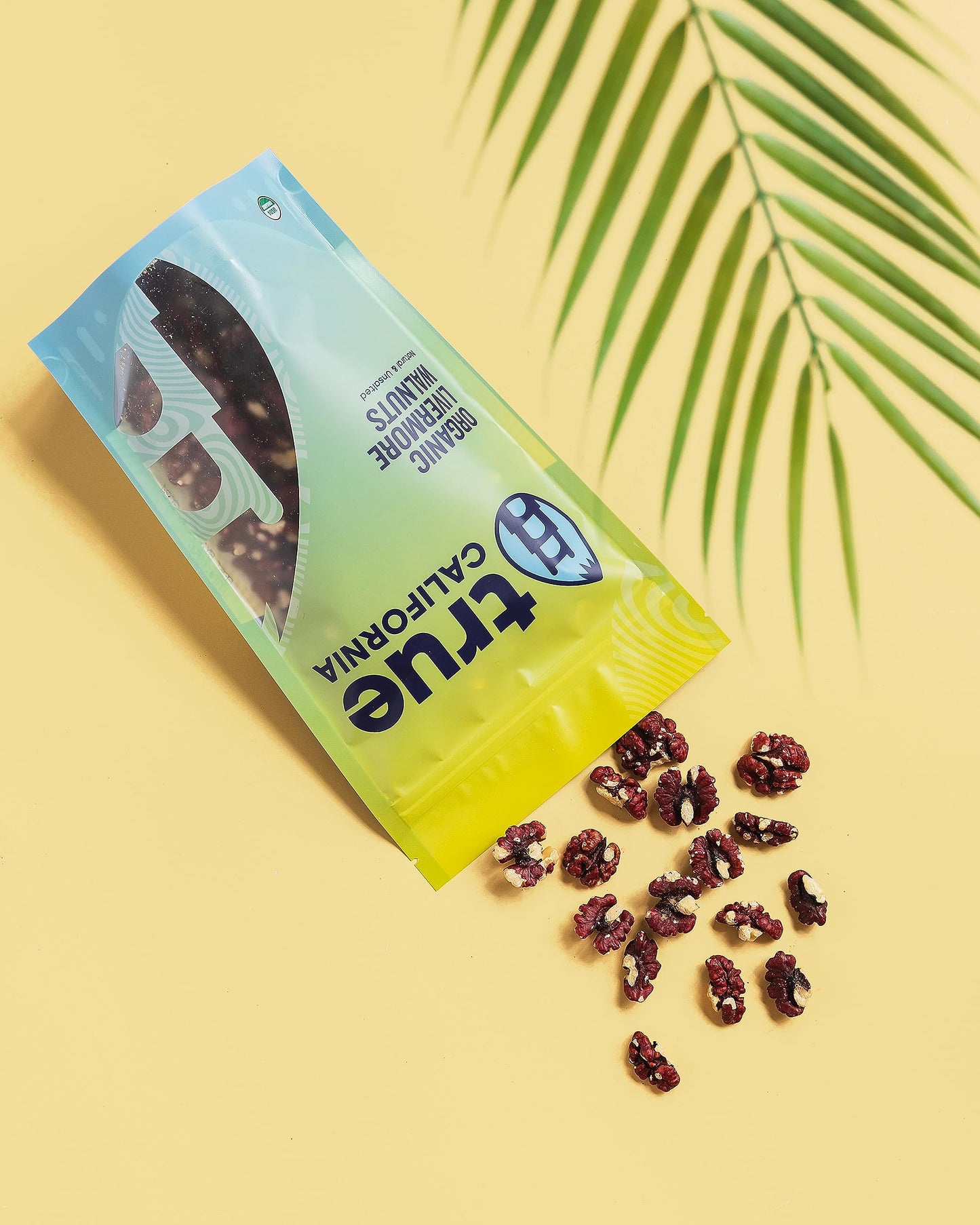 True California Organic Livermore Red Walnuts (1 LB) Natural & Unsalted, Raw, Shelled Halves & Pieces, Vegan & Gluten Free