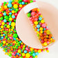Kasvan Rainbow Pearl Sugar Sprinkles - Edible Candy Pearls 130G/4.58 Oz, Mix Size Cake Candy, Decorate Cakes, Cookies, Ice Cream