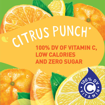 Tampico Singles To Go Drink Mix Packets, Citrus Punch, 6-Count Box - Zero Sugar, Low Calorie Powdered Drink Packets, 100% Dv Of Vitamin C Per Serving, Convenient, On-The-Go Water Enhancers