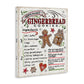 Stupell Industries Homemade Gingerbread Cookies Holiday Cooking Instructions, Designed by Anne Tavoletti Canvas Wall Art, 36 x 4