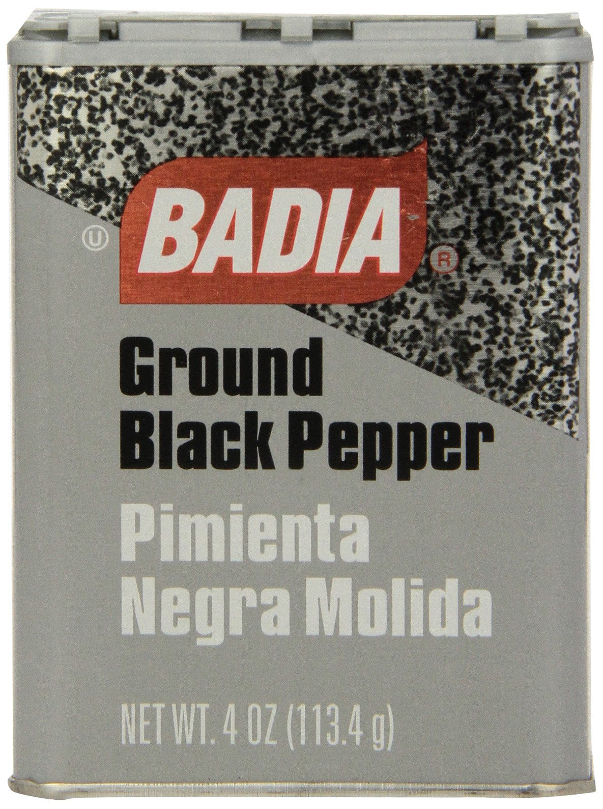 Badia Black Pepper Ground Can, 4-ounces (Pack of6)