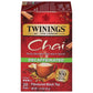 Twinings Decaffeinated Chai Individually Wrapped Bags, 20 Count (Pack of 1), Sweet, Savoury Spices, Enjoy Hot or Iced, 20 Teabag
