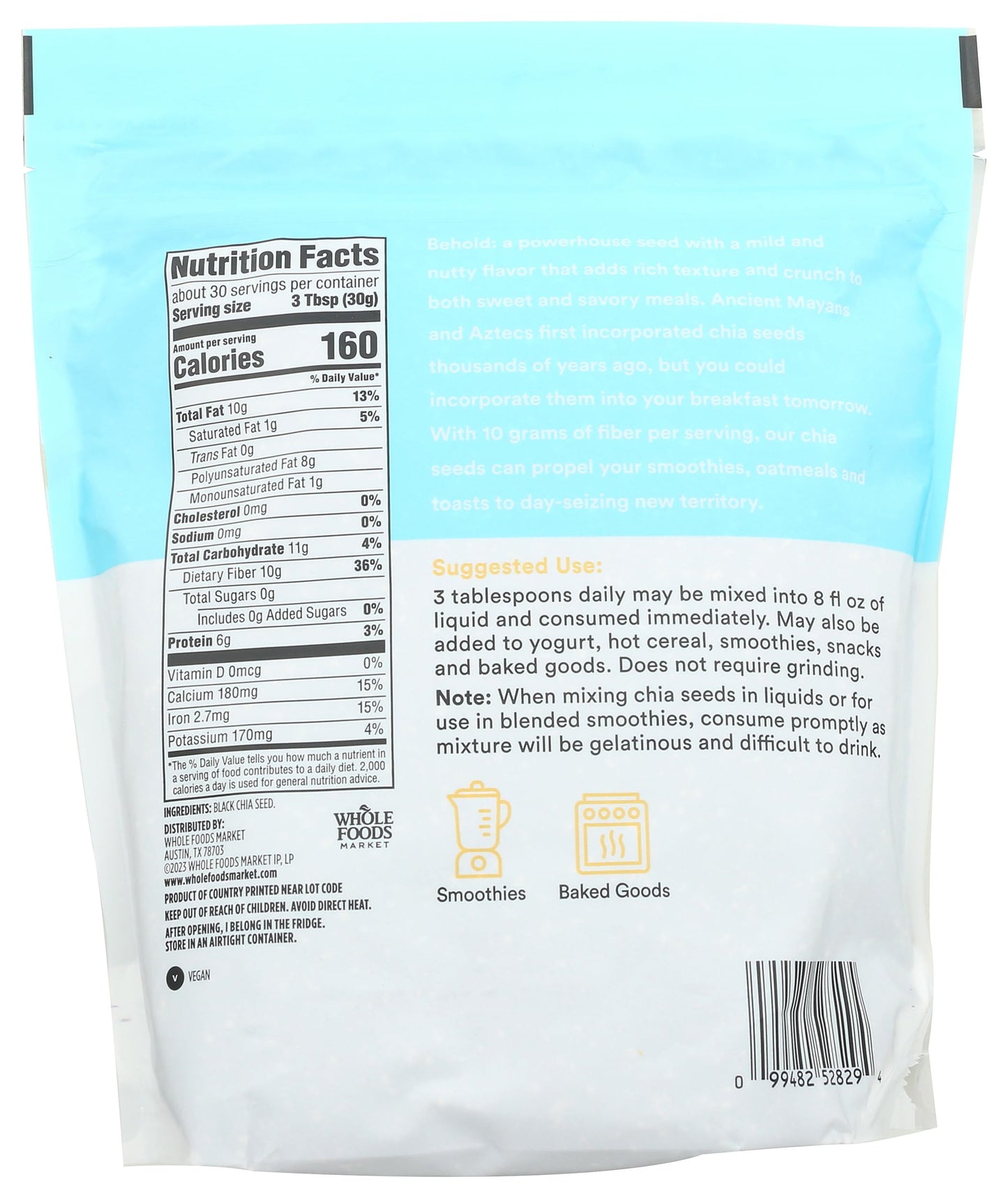 365 by Whole Foods Market  Black Chia Seed  32 Ounce