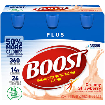 Boost Plus Complete Nutritional Drink (Strawberry, 8 Fl Oz (Pack of 1))