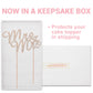 Crystal Creations Mr and Mrs Wedding Cake Topper - Rose Gold Metal - 1 Count - Sparkly Cursive Design