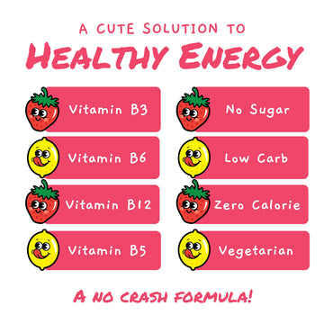 TEACHER POWER Strawberry Lemonade Energy Drink, Sugar Free, 70 Servings, 100mg Caffeine, 7.5 Ounce