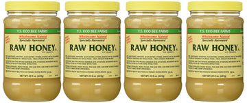 Y.S. Eco Bee Farms Raw Honey - 22 Oz Jars (4 Count (22Oz Each))
