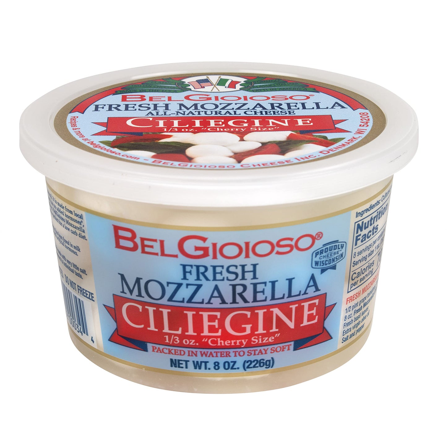 BelGioioso, Fresh Ciliegine Mozzarella, Cup, 8 oz