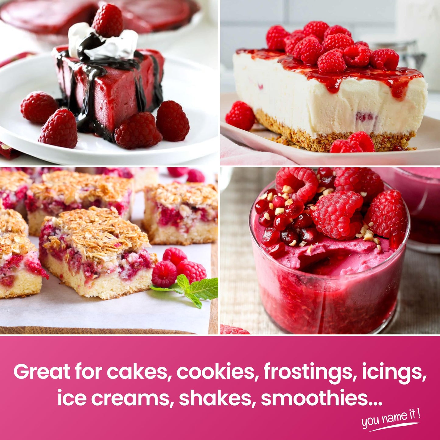 LorAnn Oils Raspberry Bakery Emulsion: True Essence, Ideal for Boosting Fruit Tones in Cakes, Cookies & Desserts, Gluten-Free, K