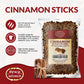Spicy World Cinnamon Sticks 1.75 Pound Bulk Bag - 150 To 175 Sticks - Strong Aroma, Perfect For Baking, Cooking & Beverages - 3+ Inches Length - Cassia Saigon Cinnamon From Vietnam 28 Oz