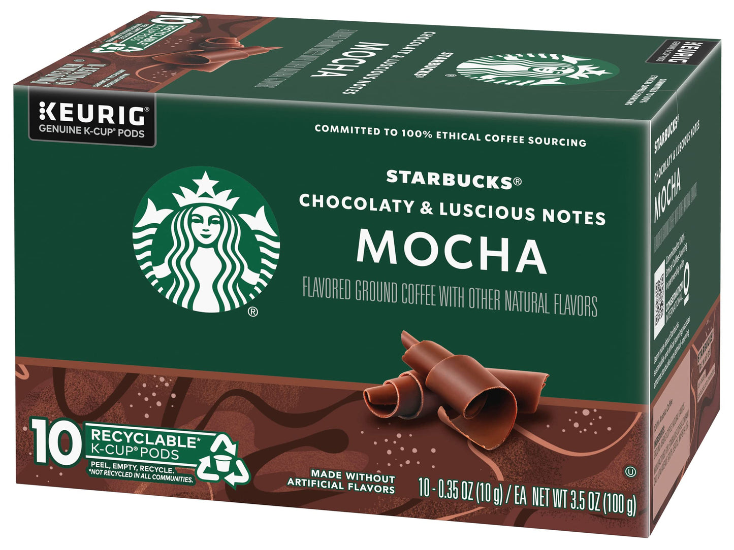 Starbucks Mocha Flavored Coffee K-Cup Pods, 10 Count (Pack of 3)