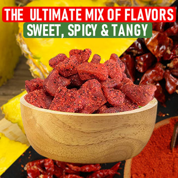 Dried Chili Pineapple Mexican Candy, 8.5 Oz, Natural Soft Dry Chunks, Traditional Dulce Mexicano, Sweet And Spicy Flavor, By Don