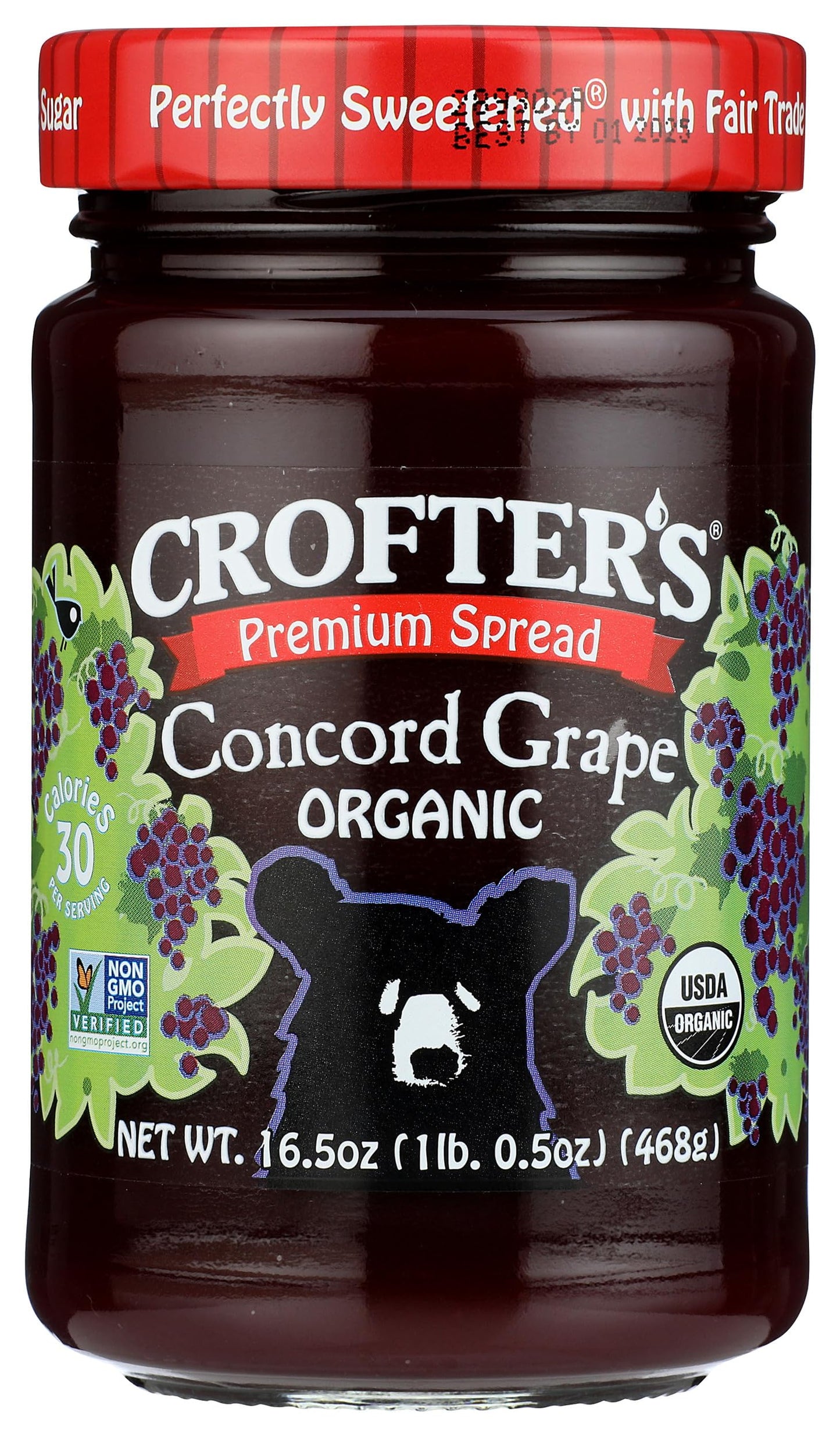 Crofters Organic Concord Grape Premium Spread, 16.5 Oz