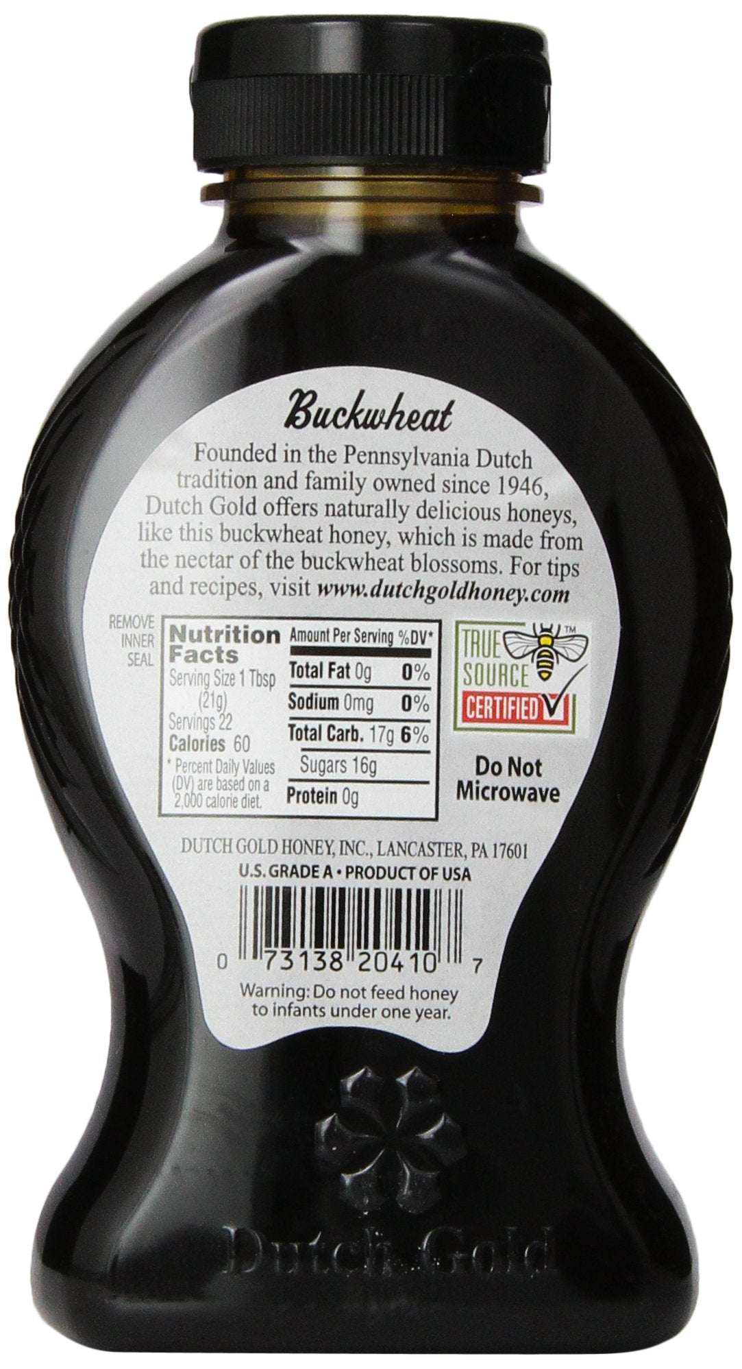 Dutch Gold Honey Honey, Buckwheat, Jar, 16 Ounce (Pack Of 6)