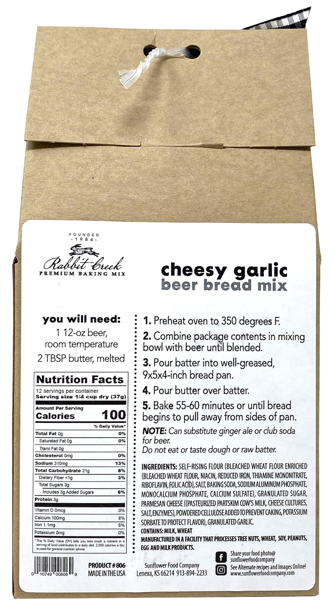 Rabbit Creek malt-inspired Bread Mix Variety Pack - Cheesy Jalapeno, Cheddar Bacon & Cheesy Garlic, 15.82 Ounce (Pack of 3)
