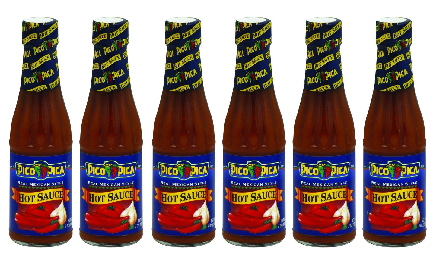 Pico Pica Mexican Hot Sauce 7 Oz (Pack of 6)