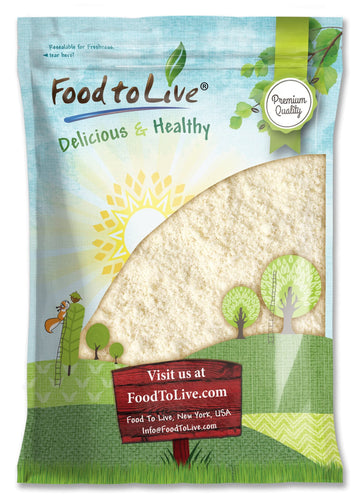 Food to Live - Blanched Almond Flour, 8 Pounds - Finely Milled, Raw, Vegan, Keto, Paleo, Kosher. Good Source of Fiber, Protein, 