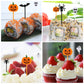 100 Pcs Halloween Picks Plastic Halloween Party Cupcake Toppers Halloween Appetizer Picks