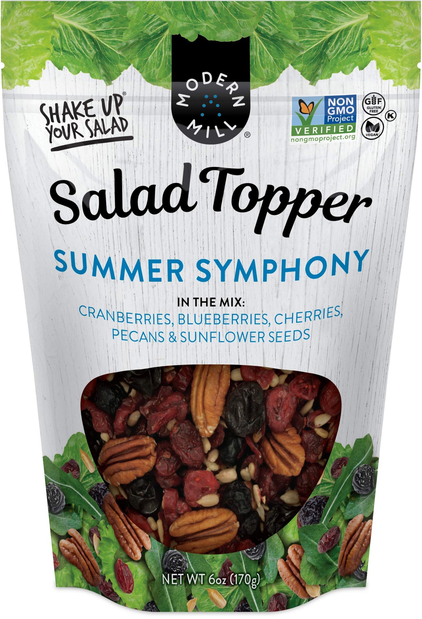 GourmetNut Summer Symphony Salad Topper, Gluten-Free, Vegan, Keto-Friendly, 6oz (Pack of 6)