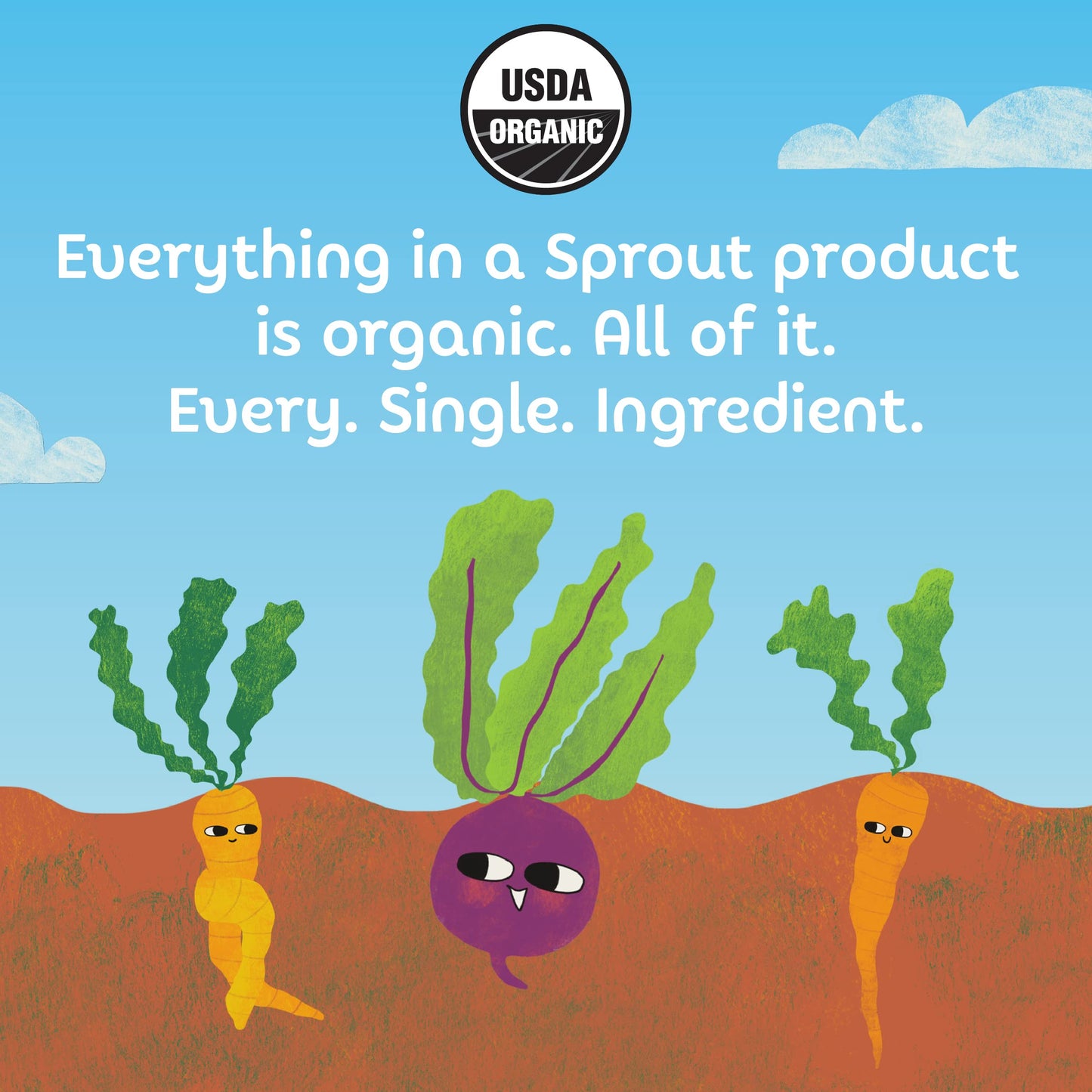 Sprout Organic Strawberry Banana & Yogurt, 4 Oz Pouch