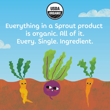 Sprout Organic Strawberry Banana & Yogurt, 4 Oz Pouch