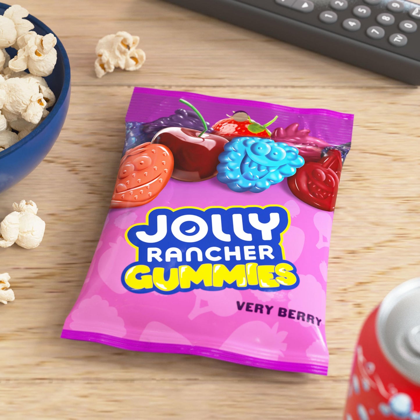 JOLLY RANCHER Gummies Very Berry Fruit Flavored Candy Bag, 6.5 oz
