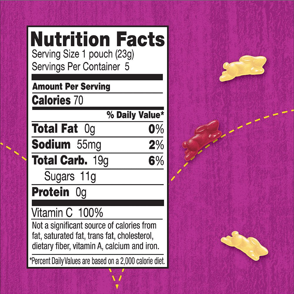 Annies Homegrown Organic Bunny Fruit Snacks , Grapes Galore, 20 Pouches, 0.8oz