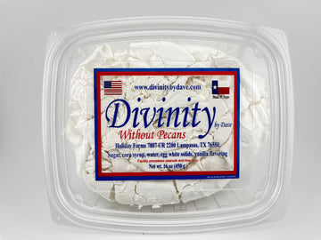 1 Pound Divinity (Without Pecans, 1-1lb box) One Large Piece of Old Fashioned Divinity, Just Like Home Made.