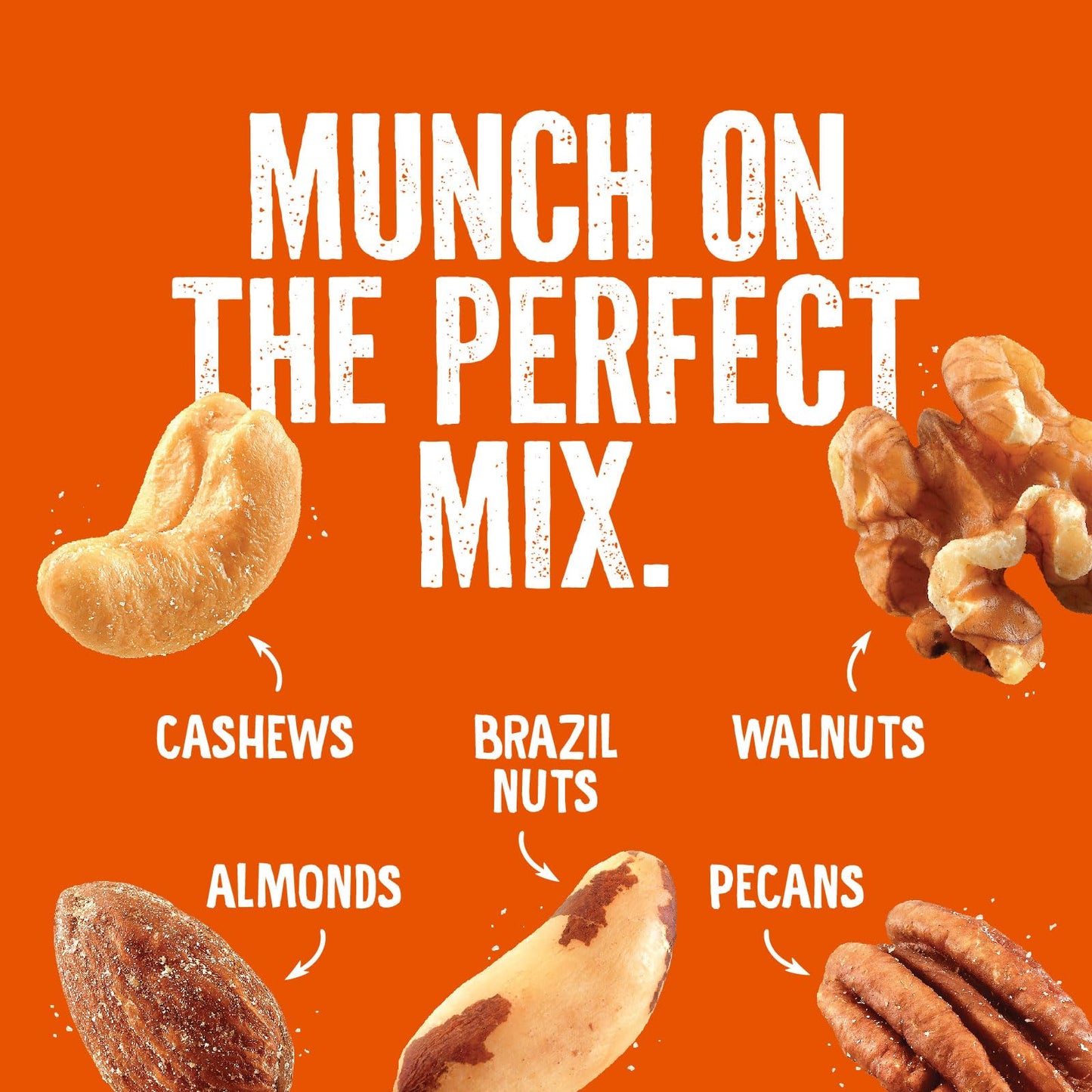 Emerald Salted Deluxe Mixed Nuts (1-Pack) | 36oz Resealable Bulk Bag | Features Cashews, Almonds, Walnuts, Brazil Nuts, Pecans |