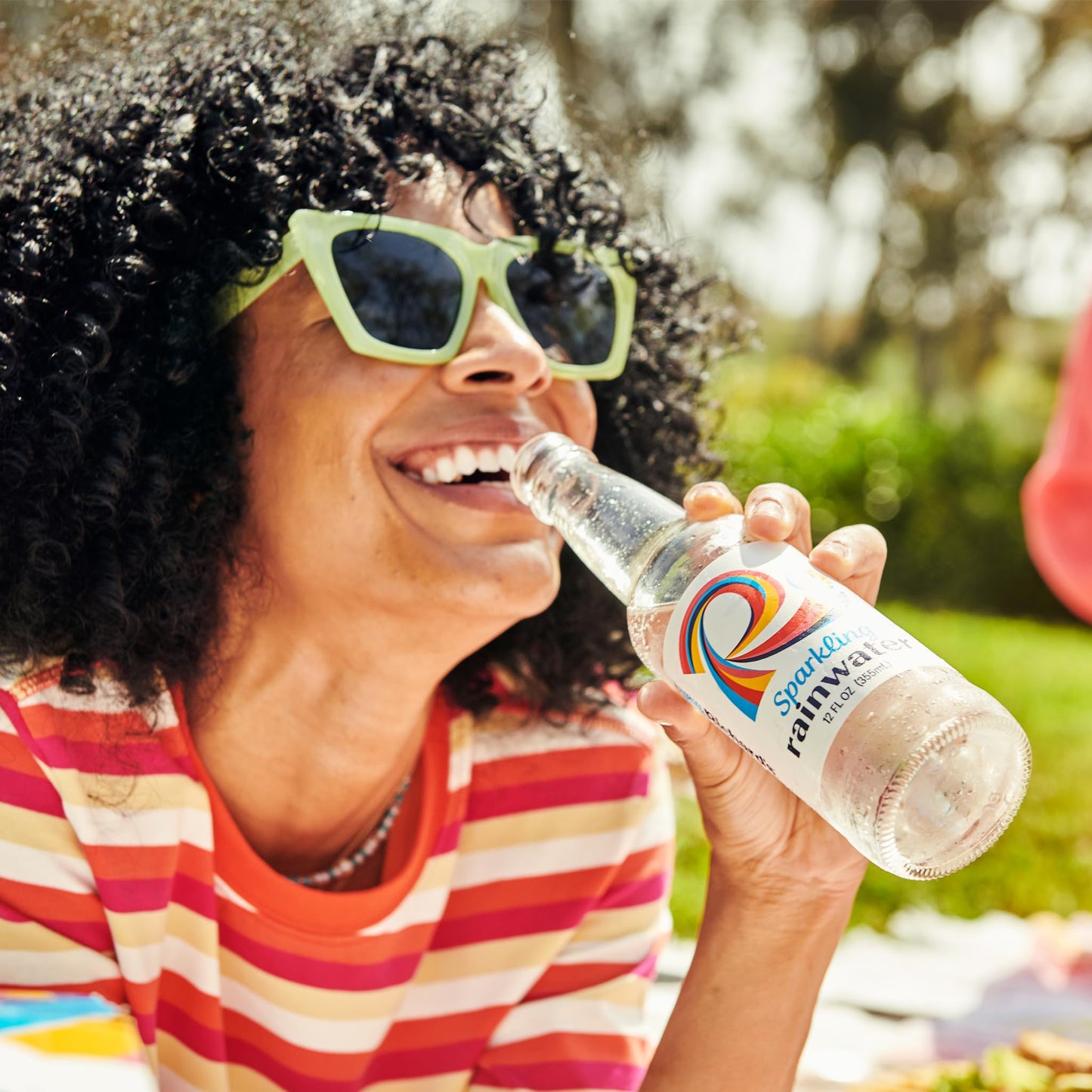 Richards Rainwater Sparkling Water (12 fl oz Glass Bottles, 12-Pack), Long Lasting Bubbles, Renewable Refreshing Carbonated Rai