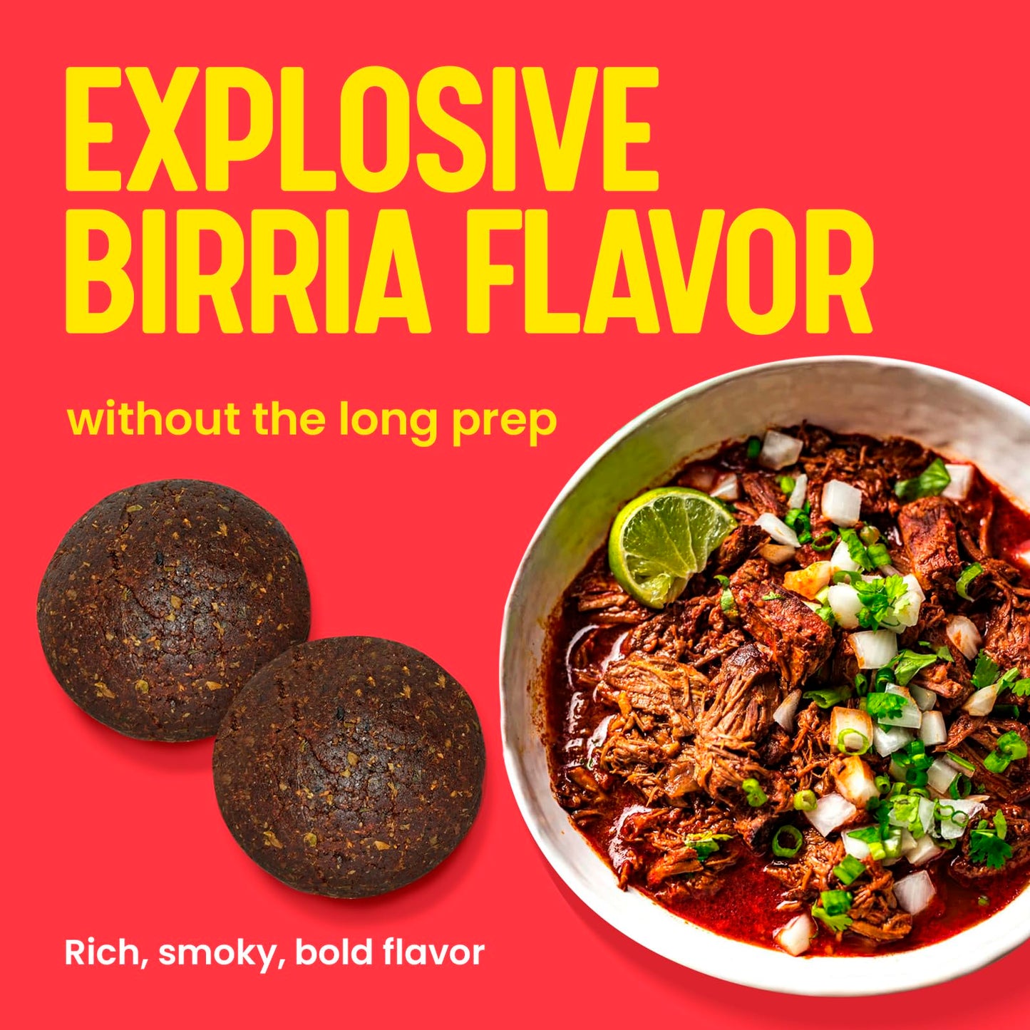 Birria   Balls - Authentic Mexican Spice Birria Mix for a Rich  Smoky  Bold Flavor Experience - 2 Birria  s Per Pack - Cooks up to 9 lbs (4 kg) Meat - Just Add Water And Meat of Your Choice