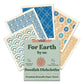 Febu Swedish Dishcloths For Kitchen  5 Pack Japanese Pattern Dish Towels  Reusable Paper Towels Washable  Non-Scratch Cellulose 