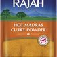 Rajah Hot Madras Curry Powder - 100g (Pack of 1)