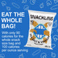 SNACKLINS Plant Based Crisps, Sea Salt & Vinegar, Vegan, Gluten-Free, Low-Calorie, 0.9oz (Pack of 12)
