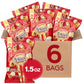 Popcornopolis Caramel & Kettle Mix 6 ct, 1.5 oz Case, Caramel & Kettle Mix Flavored Indulgent Popcorn
