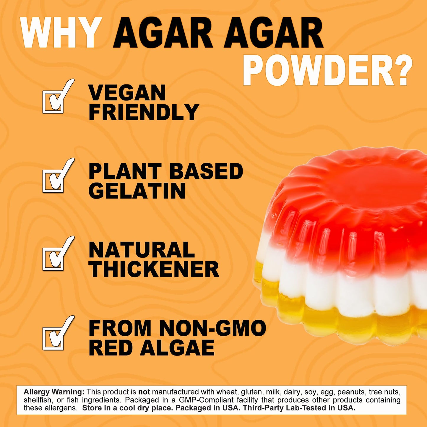 It'S Just - Agar Agar Powder 6Oz, Vegan Gelatin Substitute, 100% Plant Based Thickener, Unflavored, Non-Gmo