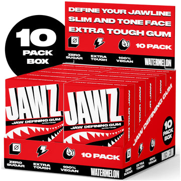 Jawline Chewing Gum (4 Month Supply) Watermelon - Define Your Jawline, Slim And Tone Your Face - Facial Exerciser For Men And Wo