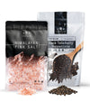 The Spice Lab Himalayan Pink Salt & Tellicherry Peppercorns - Salt And Pepper Combo - Gourmet Kilo Coarse Pink Salt and 1 Lb Who