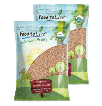 Food to Live Organic Italian Pearled Farro, 22 Pounds - Non-GMO, Kosher, Vegan, Whole Farro Grain in Bulk. Good Source of Fiber 